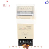FKILLA Digital Time Relay, 0.01S-99H99M with Socket Base Time Relay, Precision Timing DH48S‑2Z 220V 