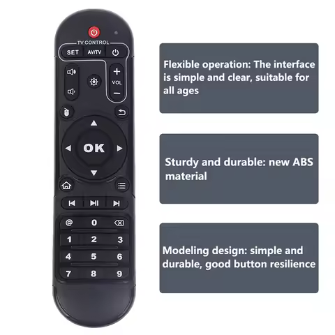 Set Top Box Media Player Remote Control 33 Keys Infrared Remote Control For X96MAX X96Air X88King X8