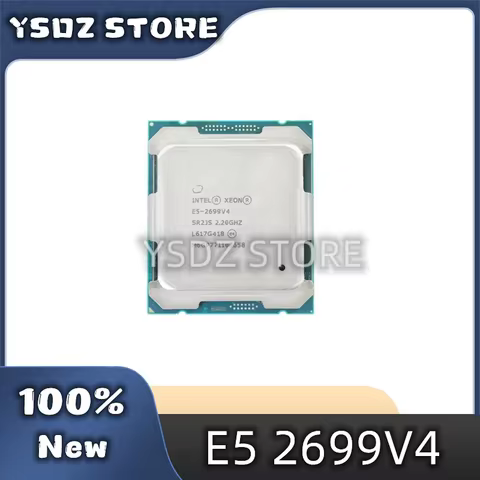Used Test perfect Intel xeon E5 2699 V4 22-Core 2.2GHz 55MB L3 Cache 145W SR2JS LGA 2011-3 cpu proce