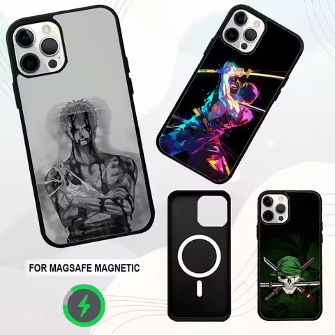 Anime R-Roronoa Z-Zoros Phone Case For iPhone 16e,16,15,14,13,12,11,Plus,Pro,Max,Mini Magsafe Magnet