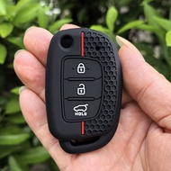 Silicone Car Remote Key Case Shell for Hyundai Solaris Ix35 Ix45 ELANTRA Santa Fe HB20 Verna HY15/HY