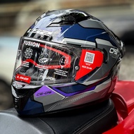 LS2 Helmets FF806 Fusion CE-09 Navy Blue Grey - หมวกกันน็อคเต็มใบ