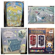 （現貨,全要價$250！）Sanrio 行李箱、Pochacco冰墊、Sanrio雜誌架、Rascal小浣熊二層收納架