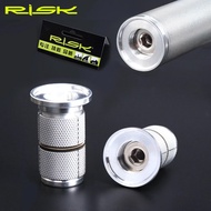 RISK Bike Bicycle Fork Steerer 1-1/8" (28.6mm) Headset Stem Top Cap Carbon Compression Plug Star Nut