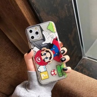 Super Mario Bros Nintendo Game Transparent Soft Case iPhone 6/6+/6s/6s+/7/7+/8/8+/X/Xs/Xr/11/Pro/Max