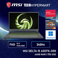 MSI Delta 15 A5EFK-058MY 15.6" Gaming Laptop/ Notebook (Ryzen 9 5900HX, 16GB, 1TB, AMD RX6700M, W11H, 240Hz)