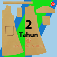 Pola Instan Daster Anak [ Pola Baju Jamblang Studio ]