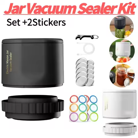 Mason Jar Vacuum Sealer Vacuum Sealing Machine Cordless Canning Vacuum Sealer Electric Automatic Kit