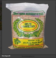 benih padi unggul SITUBAGENDIT bersertifikat label ungu kemasan 5 kg