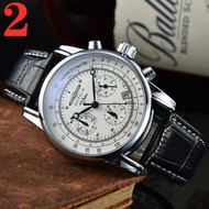 ♔ 2023 Hot Sale New Zeppelin Watch Fashion Three Eyes Running Second Multifunctional Chronograph Top