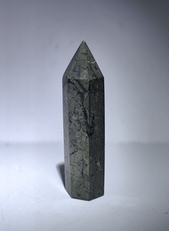 Kristal Semulajadi Pirit Hiasan Tiang Kecil 106g-159g (7cm-9cm) / Natural Pyrite Crystal Small Tower