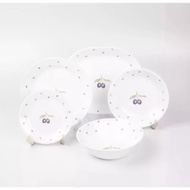 HOT🔥CORELLE 16PCS ROUND DINNER SET-PLUM