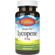 Carlson Lycopene, 15mg, No Tomatoes, Support Health and Circulation, Best Health State, 180 Soft Cap