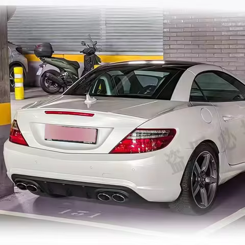 Suitable for Benz SLK R172 SLK200 SLK250 SLK 350 2005-2019 (AMG version only) Carbon fiber rear bump
