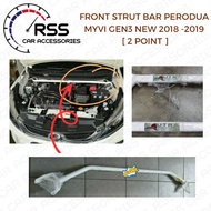 FRONT STRUT BAR PERODUA MYVI GEN3 NEW 2018 -2019 [ 2 POINT ]