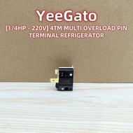 [1/4HP] 4TM MULTI OVERLOAD PIN TERMINAL REFRIGERATOR FREEZER PROTECTIVE COMPRESSOR STARTER / PERLIND