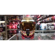 [ New] Helm Kyt Full Face K2 Rider Iron Man Original Helm Modip Paket