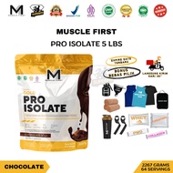 M1 Muscle First Gold Pro Isolate 5 LBS 5LB -M1 Coklat Chocolate Halal & BPOM Susu Whey Isolated Prot