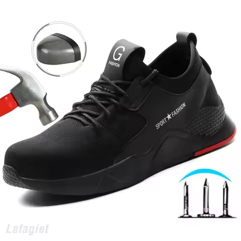 Indestructible Safety Shoes Boot New 2022 New Men Work Safety Shoes Steel Toe Safety Shoe Sneaker La