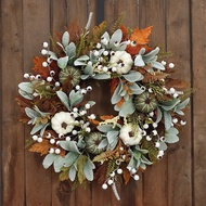 Simulation Pumpkin Garland Autumn Harvest Festival Pumpkin Berry Garland Grateful Autumn Maple Leaf 