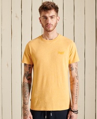 Superdry Organic Cotton Vintage Logo Embroidered T-Shirt - Yellow