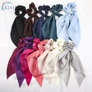 KIMI-Hair Band Elastic Hair Bands Fashion Bow Hair Accessories Hair Tie Solid Color