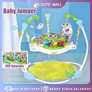 Beige Baby Jumper Walker Cradle 360 ° Baby Bouncer Rocking Chair Baby Swing Rocker Baby Jumper