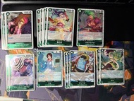 One Piece 卡牌遊戲卡牌 綠deck 料 op05-030 op14-023 op07-031 op05-036 p-063 p-079 st-16-003 op07-029 op09-027