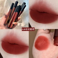 Son Môi Kakashow Satin Airy Matte Lip Glaze Màu Trơn Lâu Trôi Không Dính Cốc Làm Trắng Môi Màu Sắc T