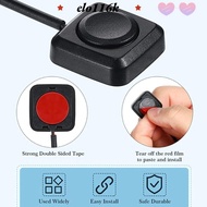 ELOK Mini Button Switch, Adhesive 12V Momentary Push Button, DIY Mini Car Push Buttons