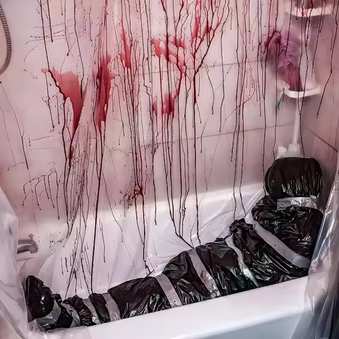 Halloween Outdoor Scary Dead Body Prop Realistic Fake Corpse Creepy Haunted House Decoration Horror 