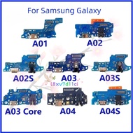 For Samsung Galaxy A01 A02 A02S A03 A03S A03 Core A04s A04E Charging Port Connector Board Flex