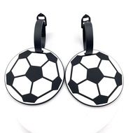 1pc Cartoon Soccer Luggage Tag Pendant For Airport Check-In Luggage, Carry-On Luggage, Backpacks, Pr