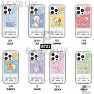 🇰🇷 BTS BT21 TATA COOKY CHIMMY KOYA RH MANG SHOOKY NICE TRIP TICKET CLEAR AIR CUSHION REINFORCED CASE