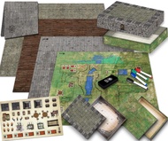 Melee Mats DND Map Starter Kit for Dungeons & Dragons Game - 22” x 26" Double Sided, Wet/Dry Erase B