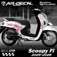 Stiker Dekal Scoopy 2025 Terbaru Sticker Decal Scoopy 2025 Fullbody Motif Lotso Lucu AR-18