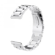 [銀色] 20mm不銹鋼錶帶 金屬鋼帶適用於三星手錶 [平行進口]
