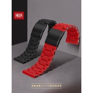 New Suitable for DieselDZ7370DZ7396 Red Black Large Dial Dedicated Bracelet 28mm Silicone Steel Stra