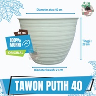 Pot Tawon Putih Ukuran 40 Pot Tanaman Hias Minimalis Budi Jaya Asli Pot Tawon Tanaman Bunga Putih Po