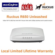 Ruckus R650 Indoor Wi-Fi 6 (802.11ax) 4x4:4 Wi-Fi Access Point with 2.5Gbps Backhaul, 1Gbps Lan and 