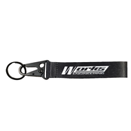 Works Engineering Universal Carabiner Keychain with Wrist Strap Works Engineering Logo Black