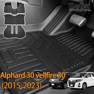 2025Alphard 30 vellfire 30(2015-2023) 3D car mat agh30 anh30 AH30 carpet car floor mat foot mat toyo