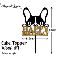 CAKE TOPPER DOG BIRTHDAY CAKE DECORATIONS