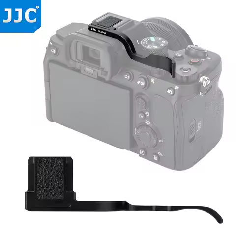 JJC Thumbs Up Grip for Sony A7M4 A7 IV Hand Grip Holder Microfiber Leather Hot Shoe Cap for Sony A7M
