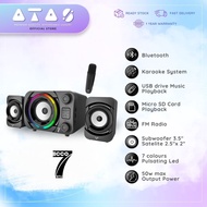 VF I Vinnfier Bluetooth Karaoke Speaker with USB Power & LED Lights - ECCO 7 BTU