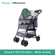 Ibiyaya Cloud 9 Pet Stroller – Mint Green รถเข็นสุนัข รับน้ำหนักได้ 20 Kg.