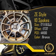 ZE Style 10 Spokes 17 X 8.0JJ 4X100 Bronze