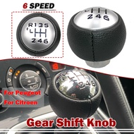 HOTNew✅ 6 Speed Car Gear Stick Shift Knob For Peugeot 307 308 3008 407 5008 807 PARTNER B9 TEPEE For