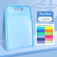 YILQQPER [Low Price] A4 File Storage Bag Multi Pocket Waterproof Expansion Folder Large Capacity Fil