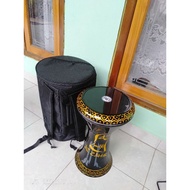 Darbuka 8 inch full set motif mica pb black/sp
